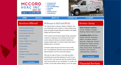 Desktop Screenshot of mccordhvacinc.com